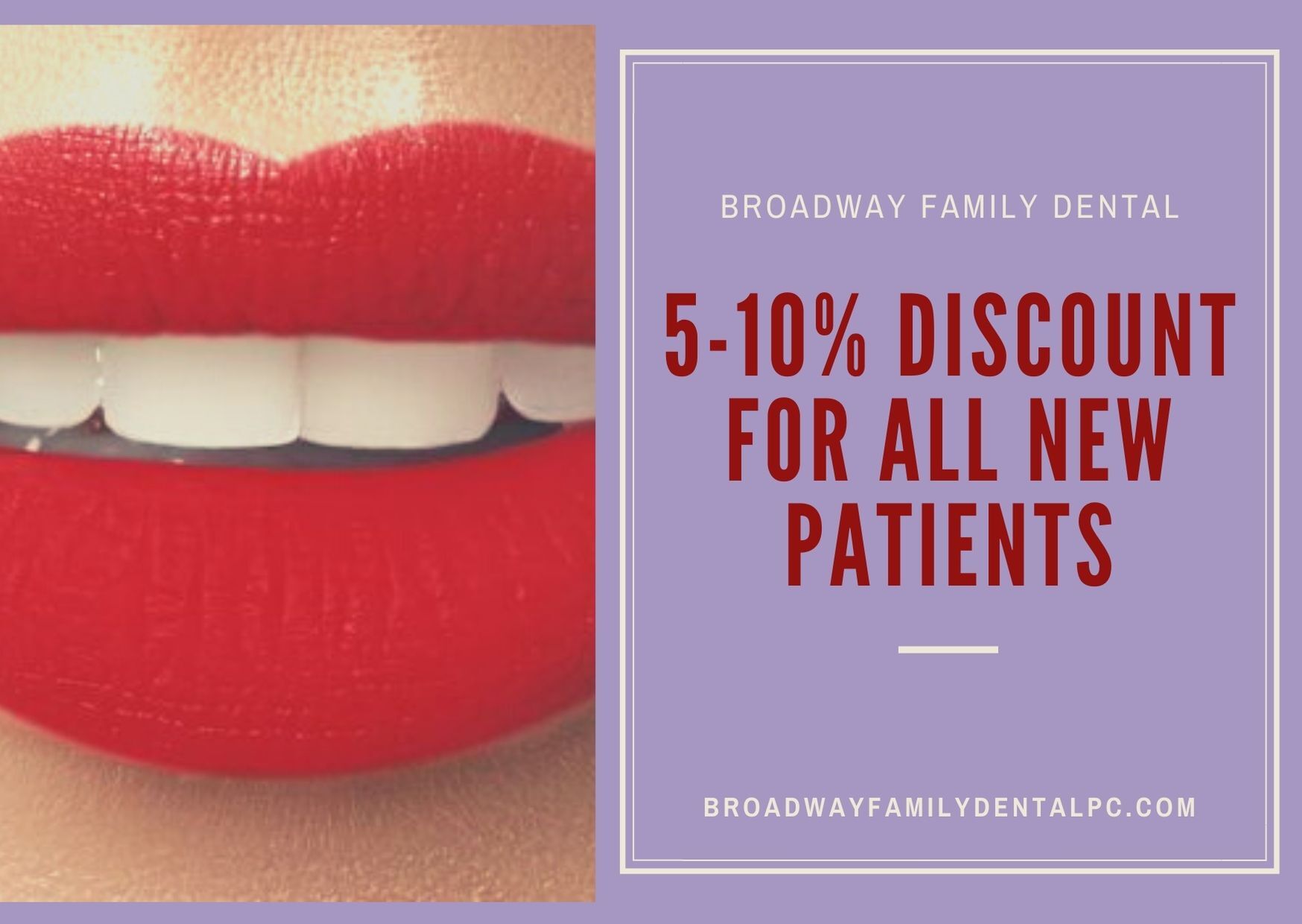 Broadway Family Dental offers a discount