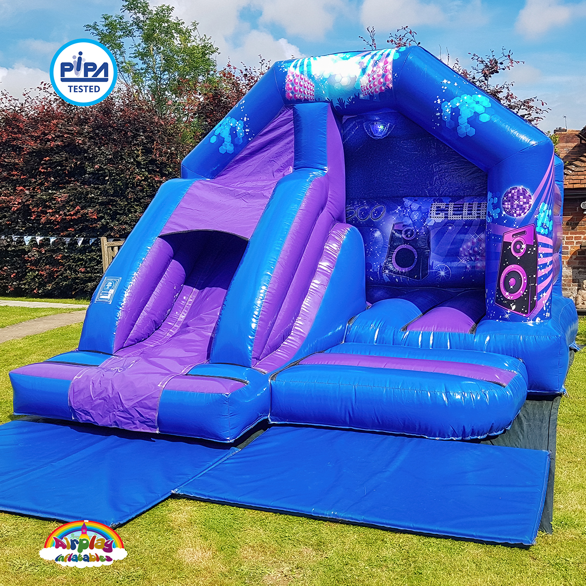 Disco bouncy castle hire