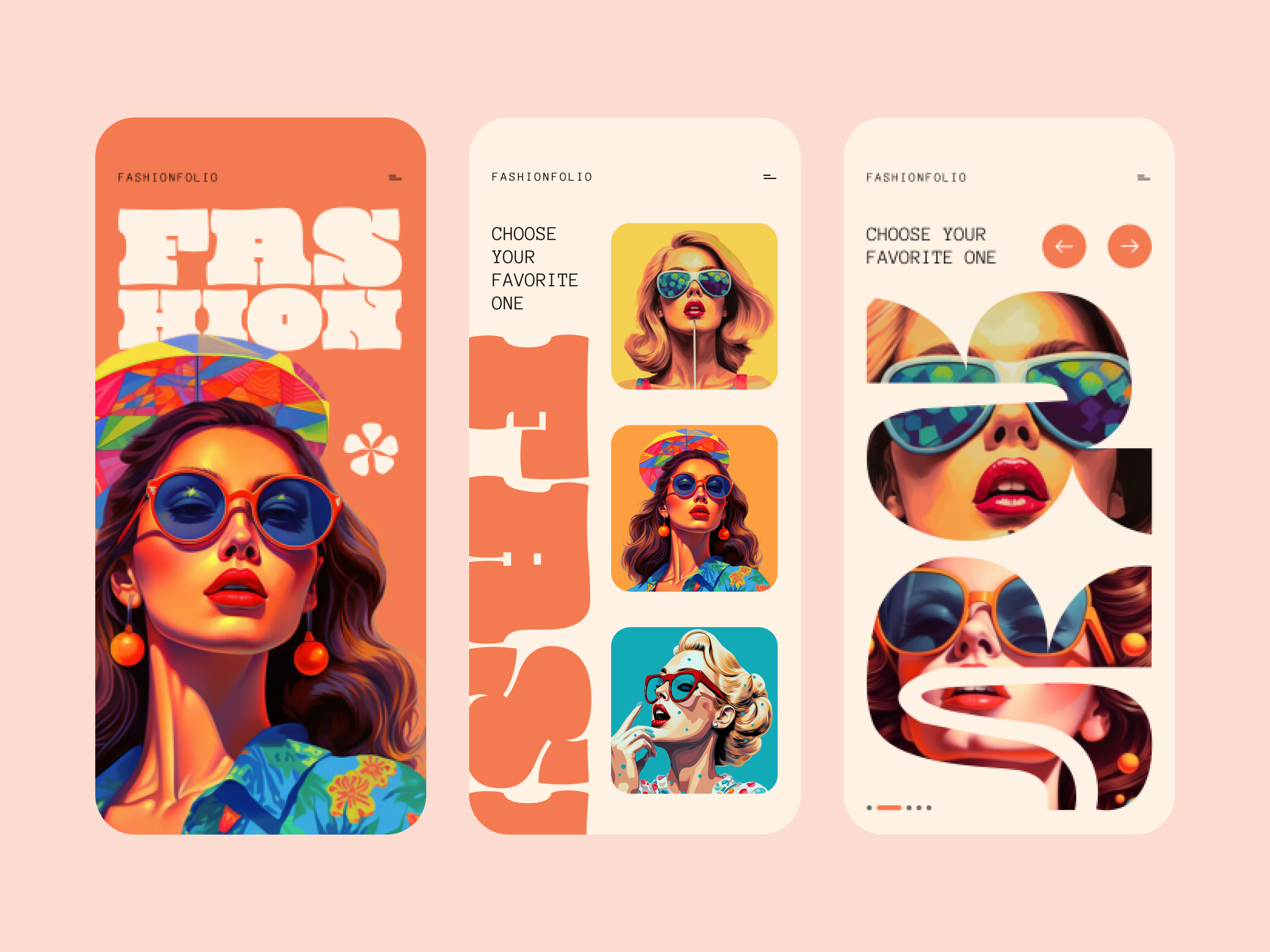 Fashionfolio - Sunglasses Online Store App Design