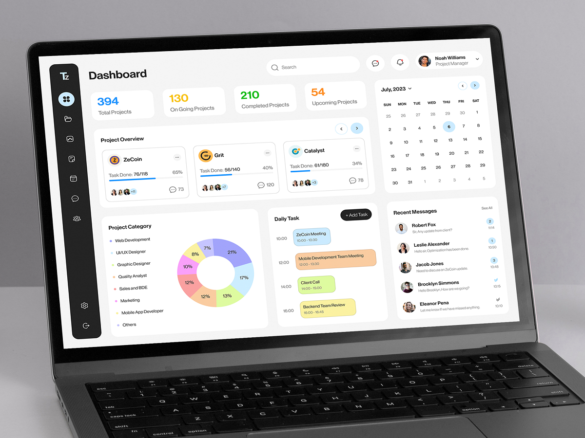 Task and Project Management Dashboard