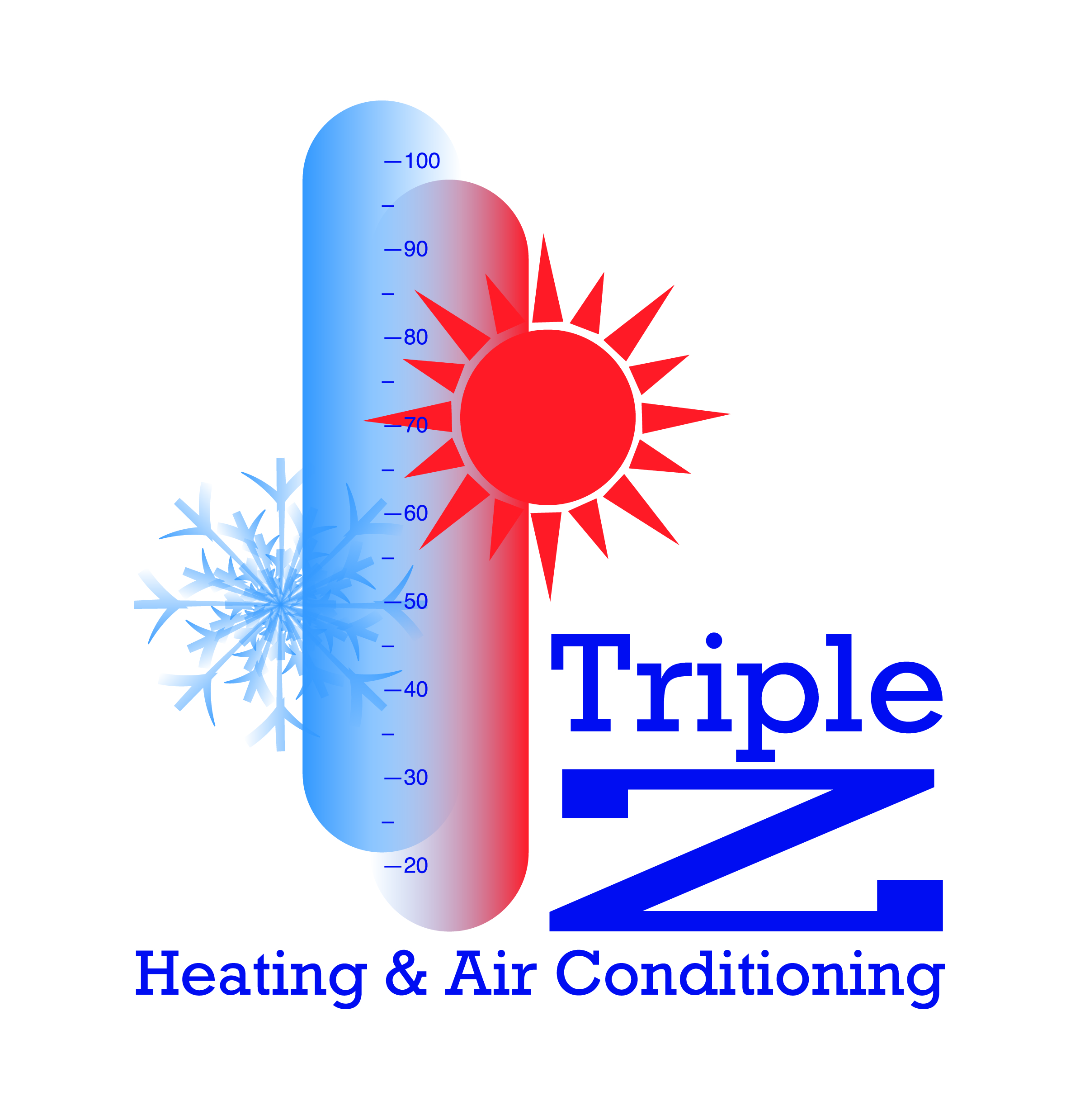 Triple Z Heating & Air Conditioning Logo