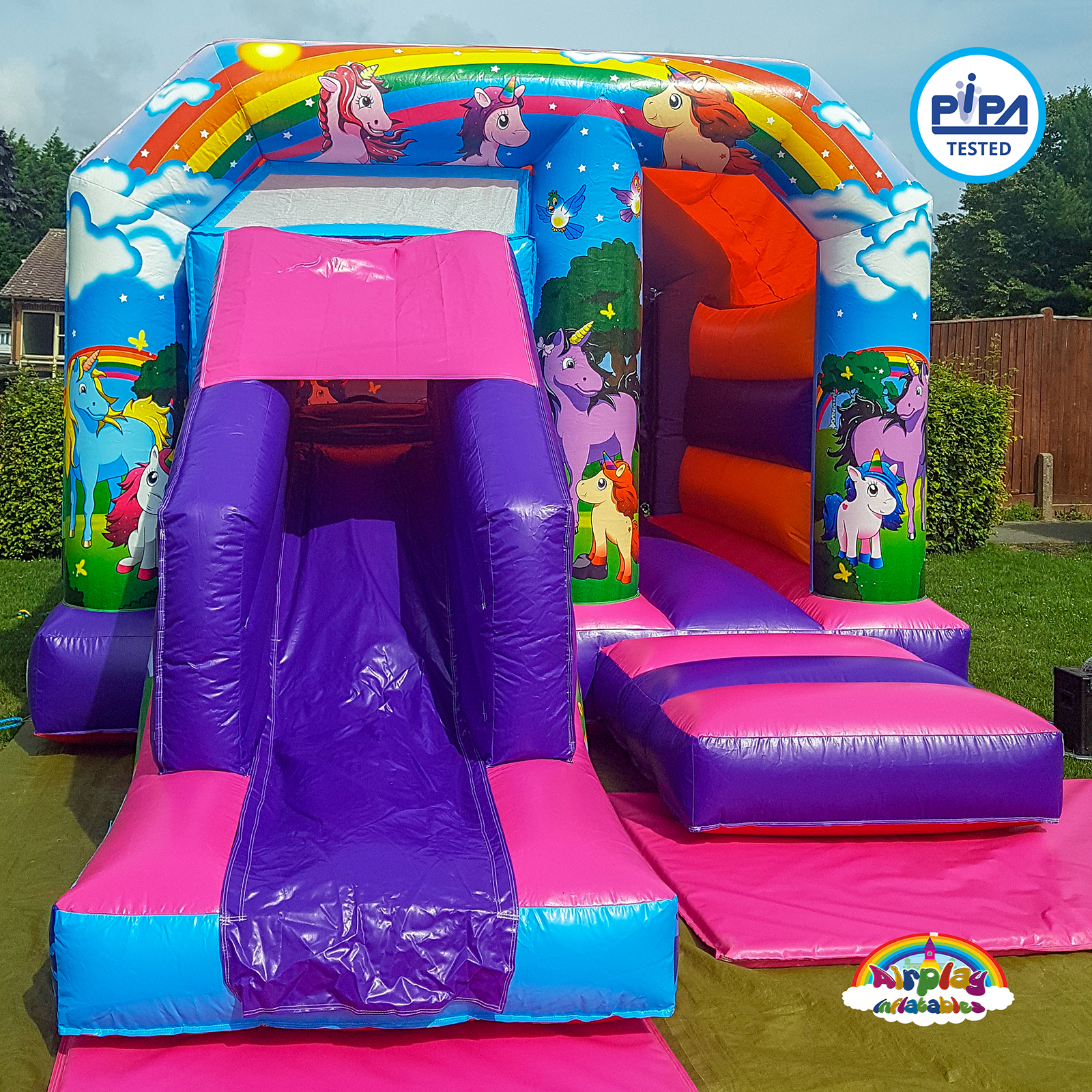 Unicorn bouncy castle hire