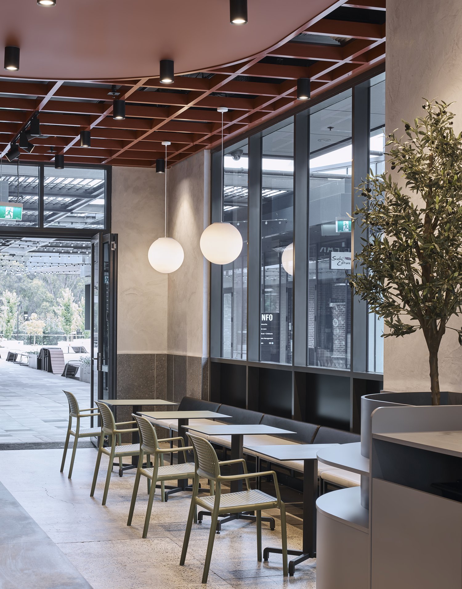 dine in area café design - al and co haus of design - sydney