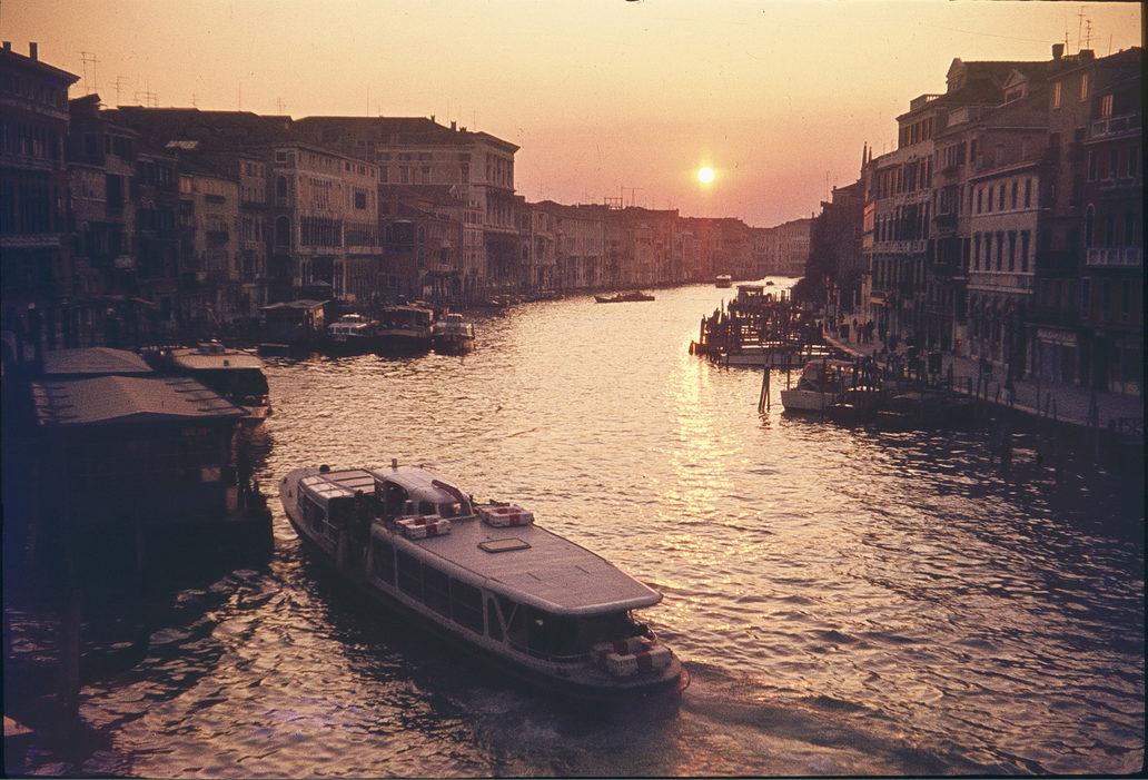 Sunset in Venice.