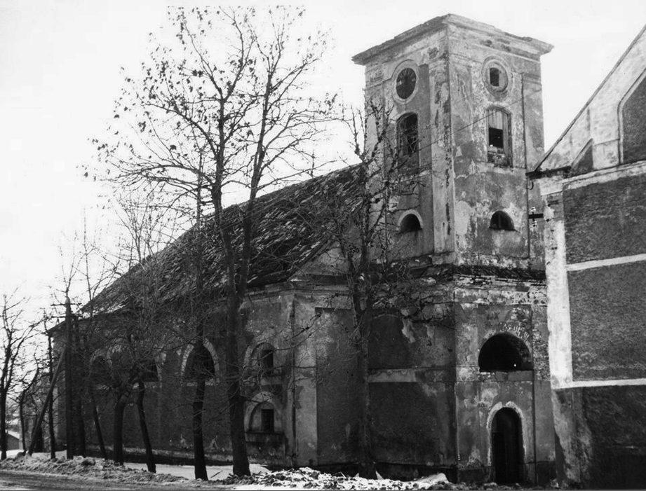 Nová Ves, kostel Nanebevzetí Panny Marie, kostel před demolicí