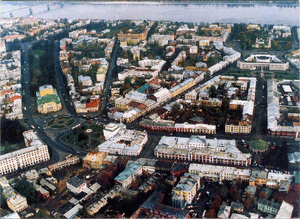 Панорама центральной части Ярославля