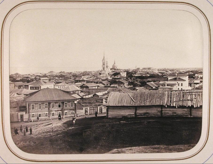 Белозерск в 1865 г. Вид с городского вала