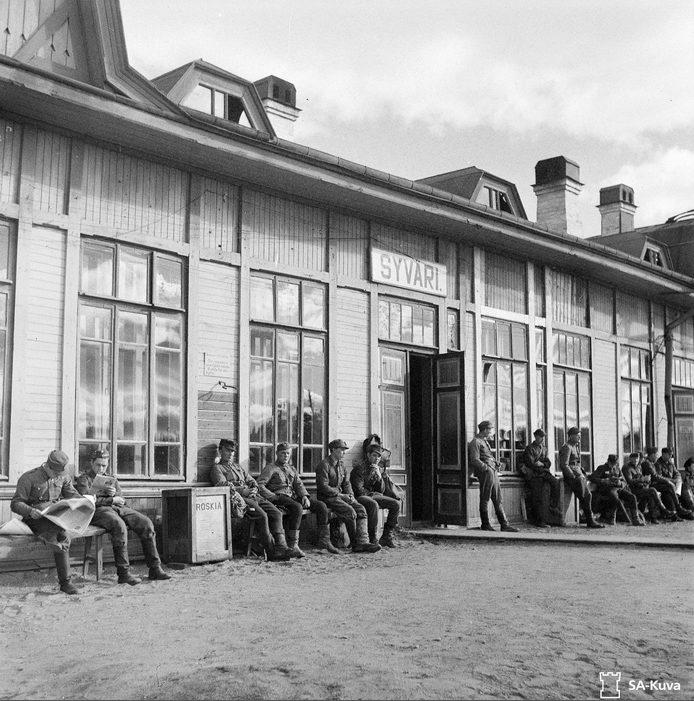 Станция Свирь во время финской оккупации