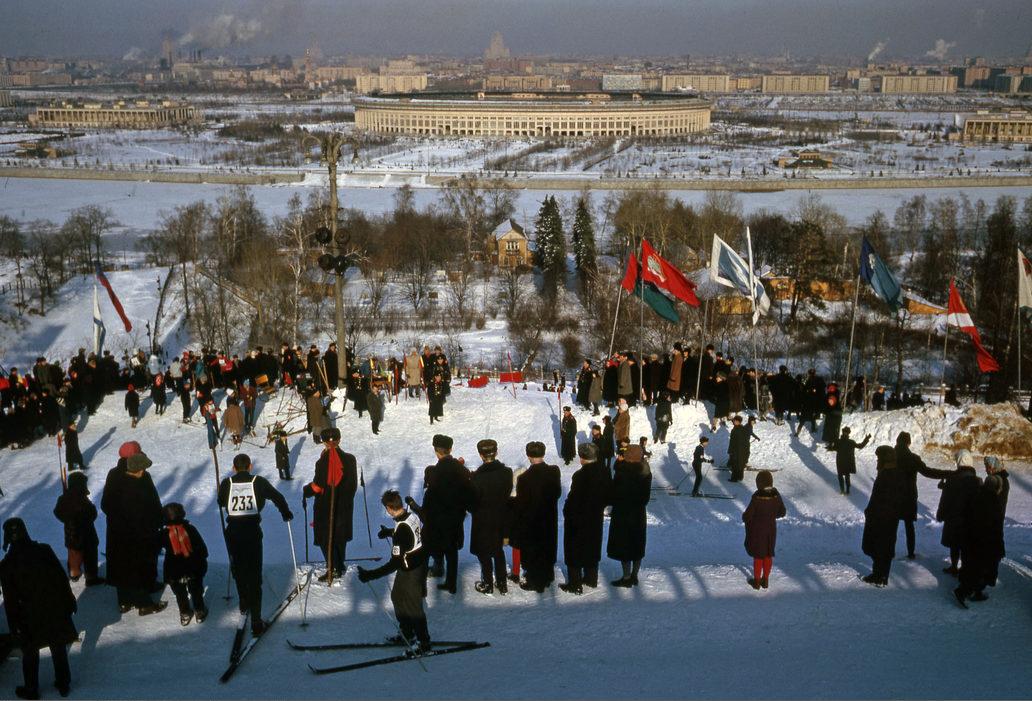 Лыжные соревнования на Ленинских горах