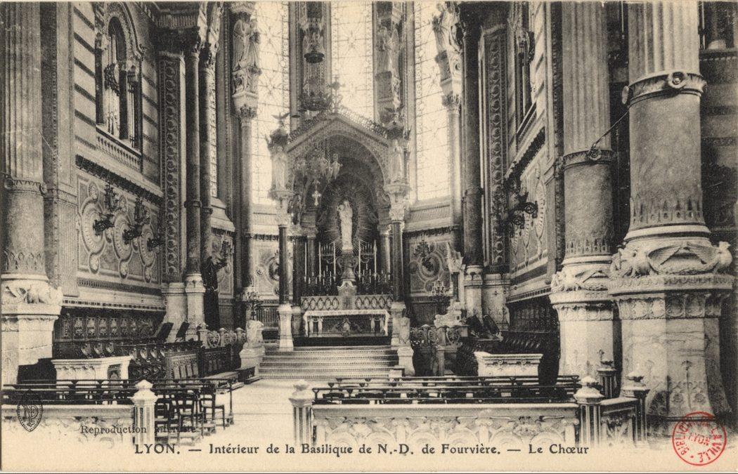Lyon — Intérieur de la Basilique de Notre-Dame de Fourvièrele; Choeur