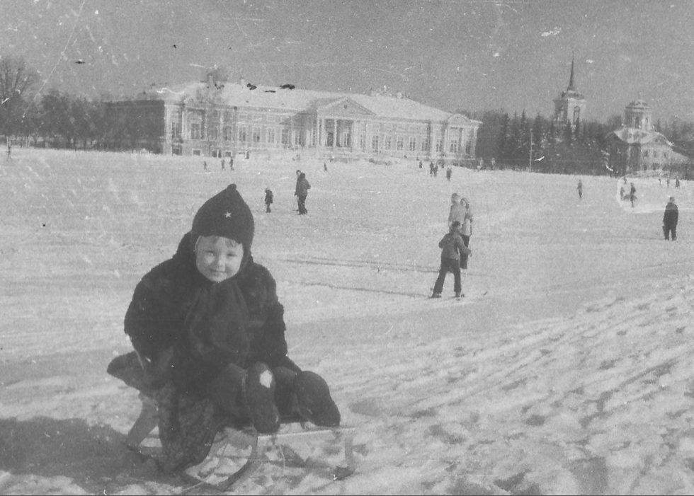 Кусково Дворец и замёрзший пруд 1977