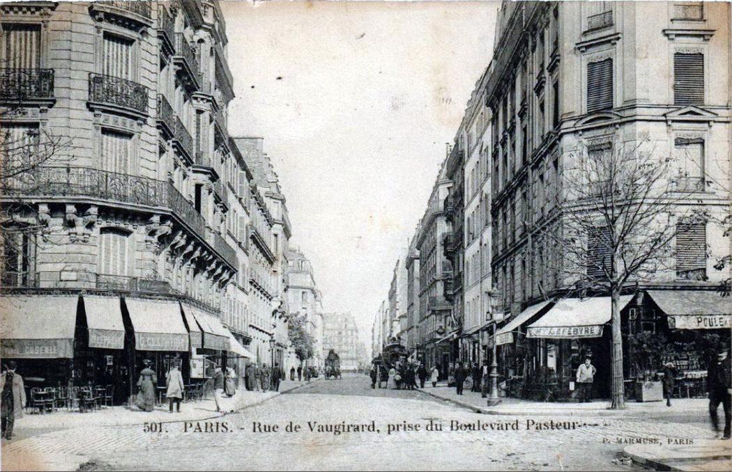 Rue de Vaugirard, prise du Boulevard Pasteur